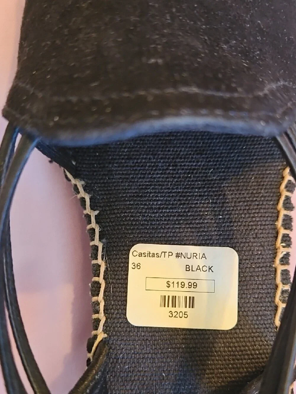 Toni Pons Black Suede Slingback Espadrille Flats NWT